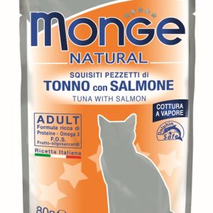 Monge natural busta tonno con salmone 80GR