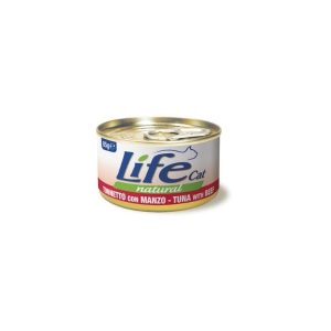 Life cat natural tonnetto con manzo 85GR