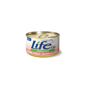 Life cat natural salmone e pollo 85GR