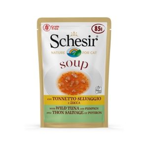 Schesir cat busta soup tonnetto selvaggio e zucca 85GR