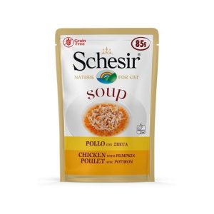 Schesir cat busta soup pollo con zucca 85GR