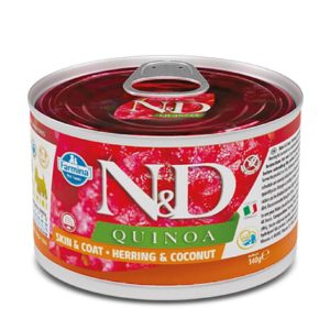 N&D farmina quinoa adult mini skin&coat aringa e cocco 140GR