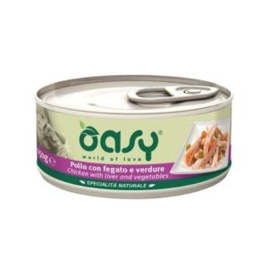 Oasy dog lattina pollo con fegato e verdure 150GR