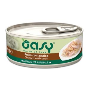 Oasy cat lattina pollo con anatra 70GR