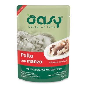 Oasy busta pollo con manzo 70GR