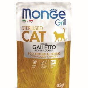 Monge grill sterilizzato galletto 85GR