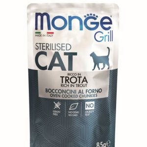 Monge grill sterilizzato trota 85GR