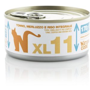 Natural code XL 11 tonno merluzzo e riso integrale 170GR