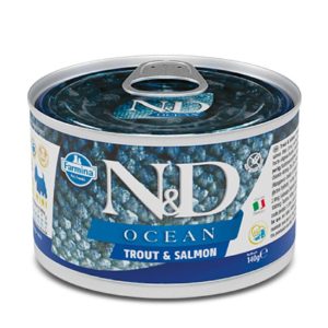 N&D farmina ocean adult mini trota e salmone 140GR