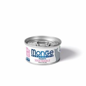 Monge monoproteico pezzetti solo maiale 80GR