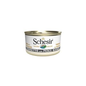Schesir cat jelly tonnetto con pesce bianco 85GR