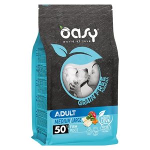 Oasy grain free adult medium/large monoproteico pesce 2,5KG