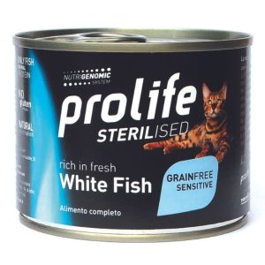 Prolife sterilised grainfree sensitive pesce bianco 200GR