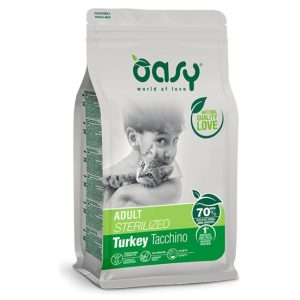 Oasy cat adult sterilizzato tacchino 300GR