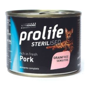 Prolife sterilised grainfree sensitive maiale 200GR
