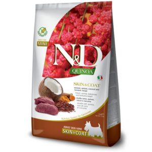 N&D farmina quinoa adult mini skin&coat cervo quinoa cocco e curcuma 2,5KG