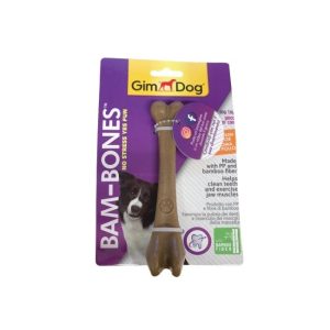 Gimdog bam bones osso giocattolo aroma di pollo 14,6cm