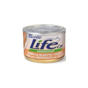 Life cat natural tonno con alicette e salmone 150GR