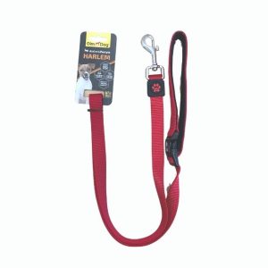 Gimdog guinzaglio Harlem nylon neoprene rosso S