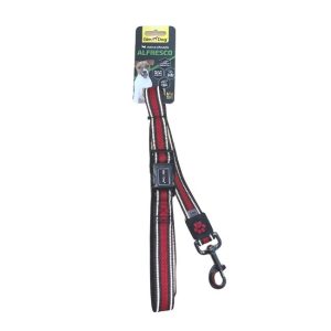 Gimdog guinzaglio Alfresco mesh rosso S 2,0x120CM