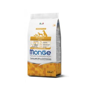 Monge all breeds adult monoproteico tacchino con riso e patate 12KG