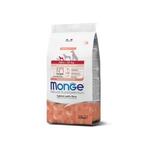 Monge mini puppy and junior monoproteico salmone con riso 2,5KG
