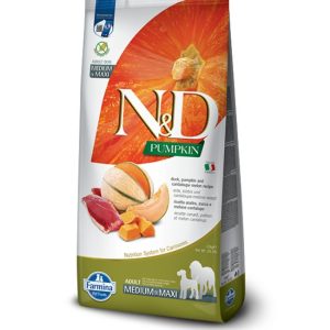 N&D Farmina pumpkin adult medium/maxi anatra zucca melone cantalupo 12KG