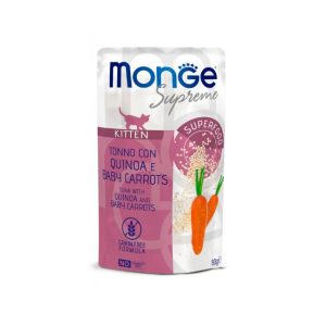 Monge supreme busta kitten tonno quinoa e carote 80GR