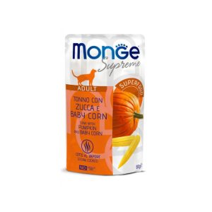 Monge supreme busta adult tonno zucca e mais 80GR