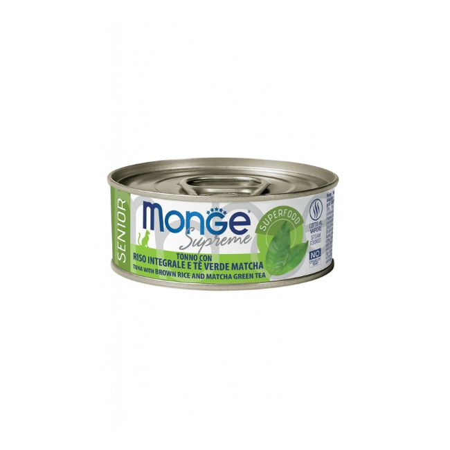 Monge supreme senior tonno con riso integrale e the matcha 80GR