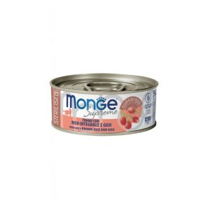 Monge supreme sterilised tonno con riso integrale e goji 80GR