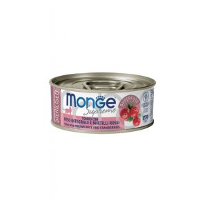 Monge supreme sterilised tonno con riso integrale e mirtilli rossi 80GR