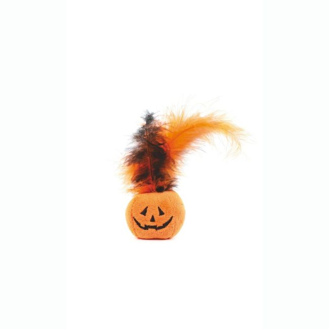 Record Horror gioco gatto zucca con piuma 9CM