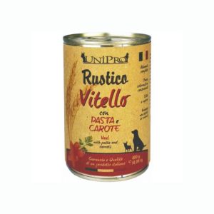 Unipro Rustico vitello pasta integrale e carote 400GR