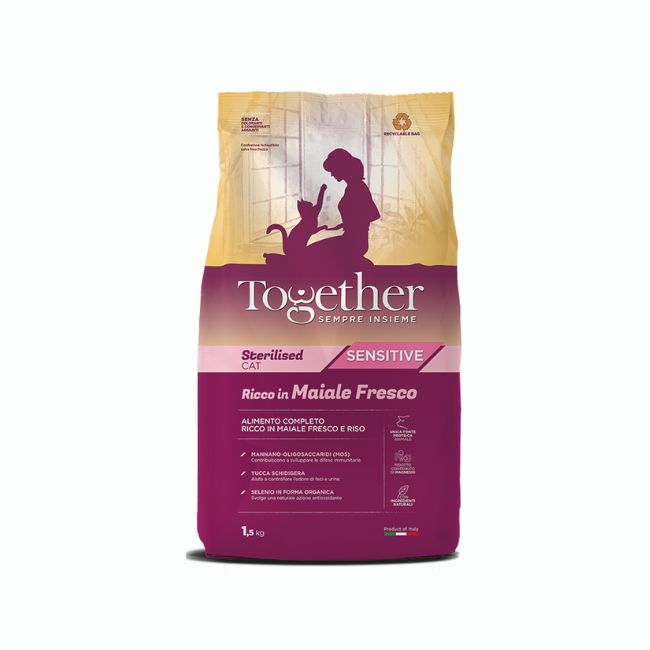 Together cat adult sterilizzato sensitive maiale e riso 20KG
