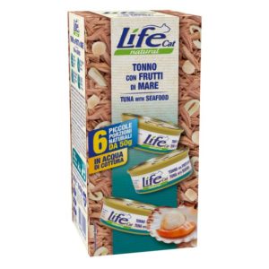Life cat multipack tonno con frutti di mare 6x50GR