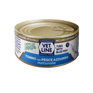 Vet Line gatto 19 tonno e pesce azzurro al naturale 150GR