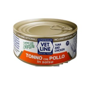 Vet Line gatto 27 tonno e pollo in salsa 70GR