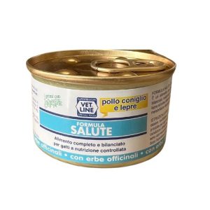 Vet Line gatto salute pollo coniglio e lepre 85GR