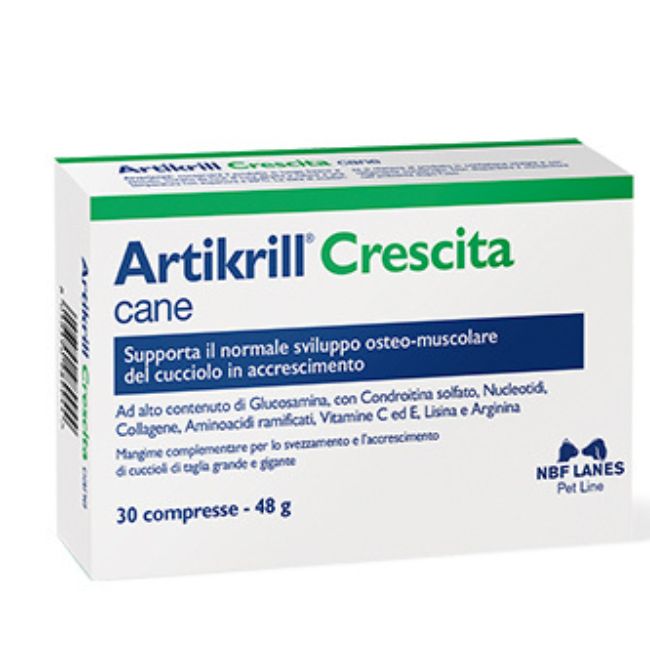 Artikrill crescita cane 30 compresse