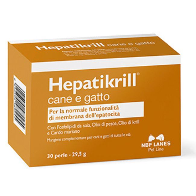 Hepatikrill cane e gatto 30 perle