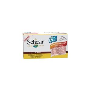 Schesir cat filetti di pollo al naturale multipack 6x50gr
