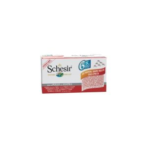 Schesir cat filetti di pollo con anatra al naturale multipack 6x50gr