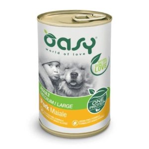 Oasy paté adult medium/large maiale 400GR