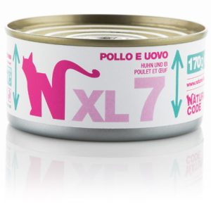Natural code XL 7 pollo e uovo 170GR