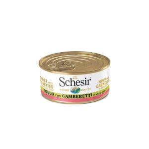 Schesir cat pollo con gamberetti in brodo 70GR