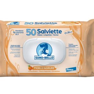 Sano e bello salviette detergenti ai fiori d'agrumi 50pz
