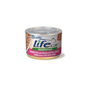 Life cat natural tonnetto con prosciutto di pollo 150GR