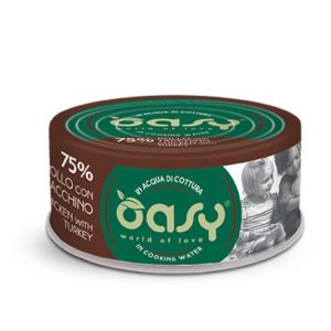 Oasy cat more love lattina pollo con tacchino 70GR