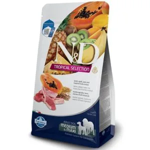 N&D farmina tropical adult medium/maxi agnello farro avena e frutti tropicali 10KG